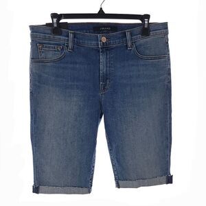 J Brand 811 Bermuda Mid-Rise Denim Blue Short Womens Sz 31 Delphi JB001536